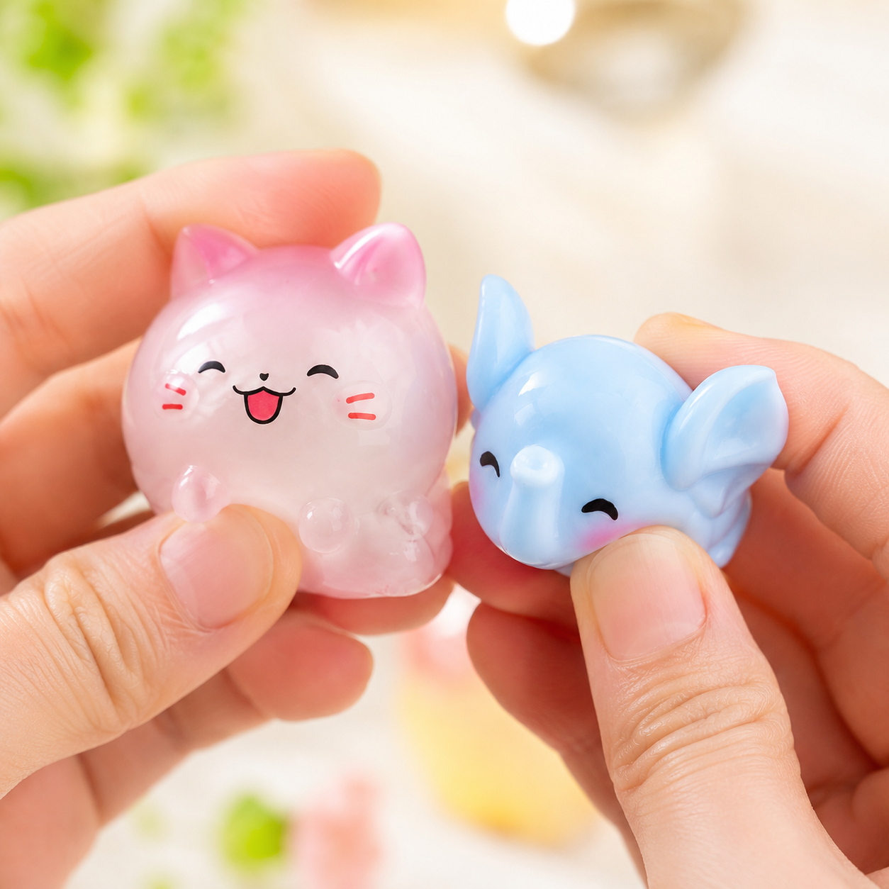 Transparent Animal Squishy Fidget Ornament