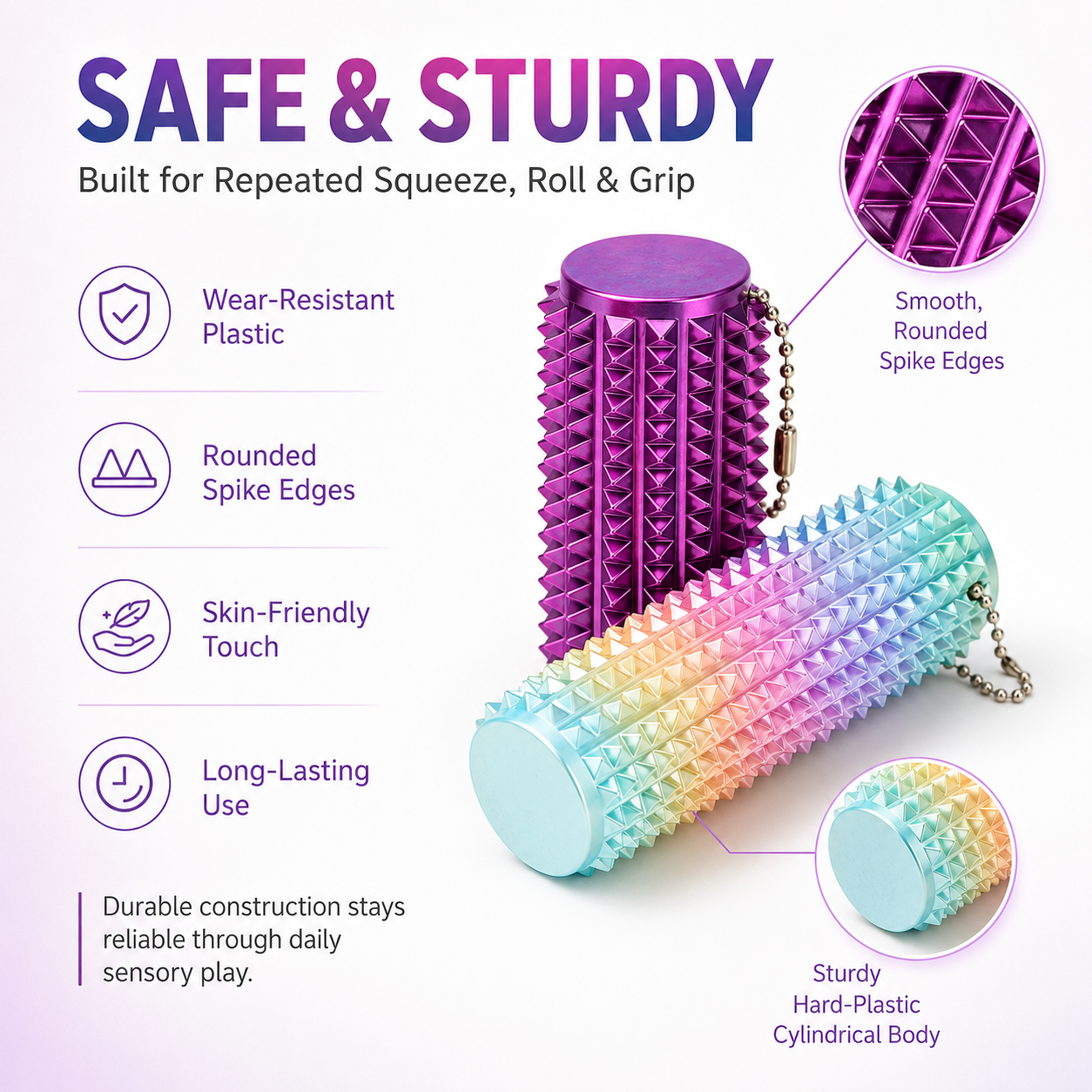 Keychain Stress Relief Roller