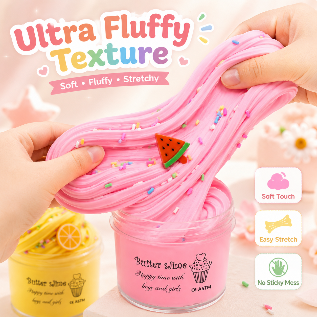 Fluffy Coffee Fruit Butter Slime