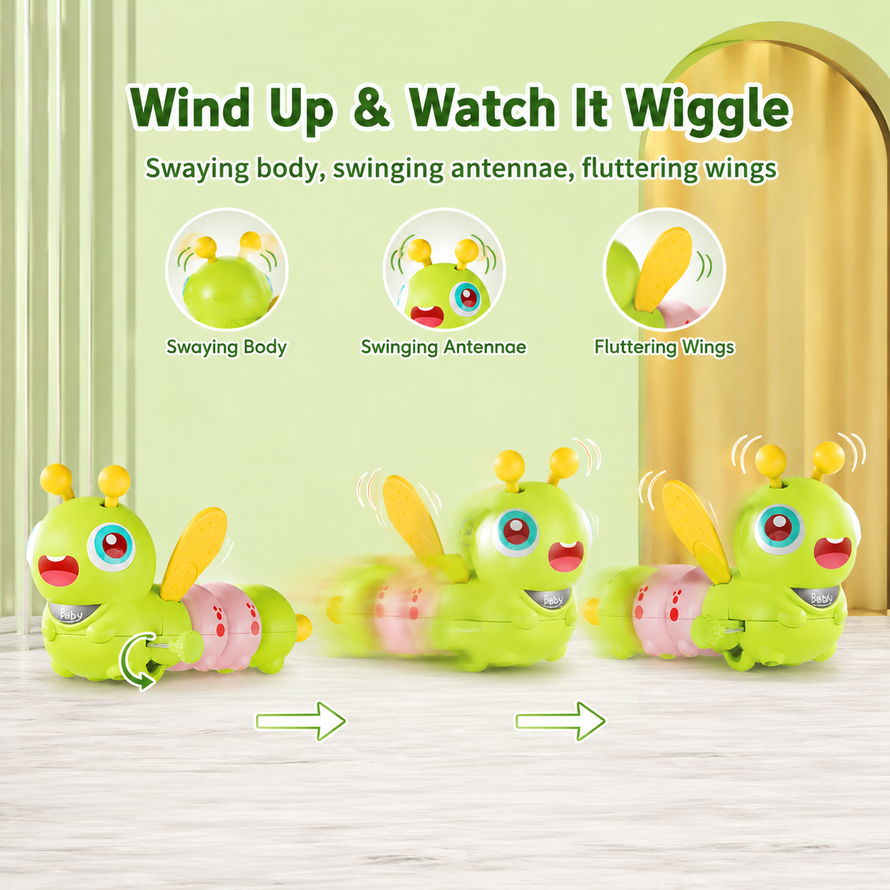 Cute Wind-up Insect Toddler Educational Toy