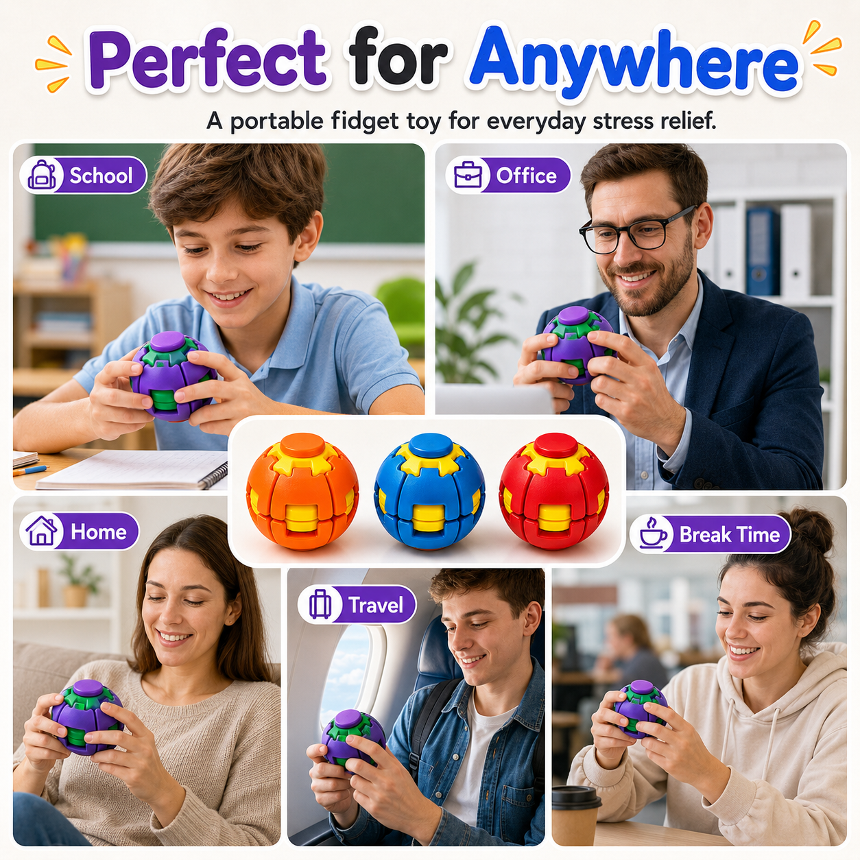 Hand Spinner Stress Relief Ball